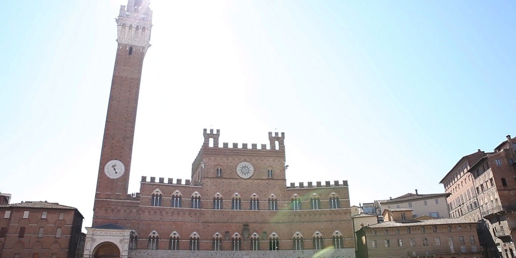 A view of Siena city center