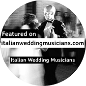 Musicisti per matrimoni Roma Italian wedding musicians badge